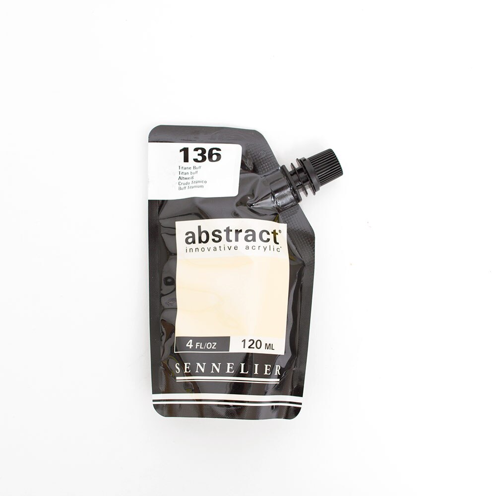 Abstract, Acrylic, Art & School, 120ml, Satin, 242861, Titanium Buff